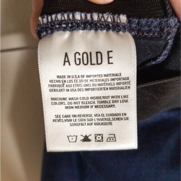 AGOLDE Dark Wash Stretch Pull-On Skinny Jeggings Jeans Ankle Length Women's 25 - Picture 3 of 4